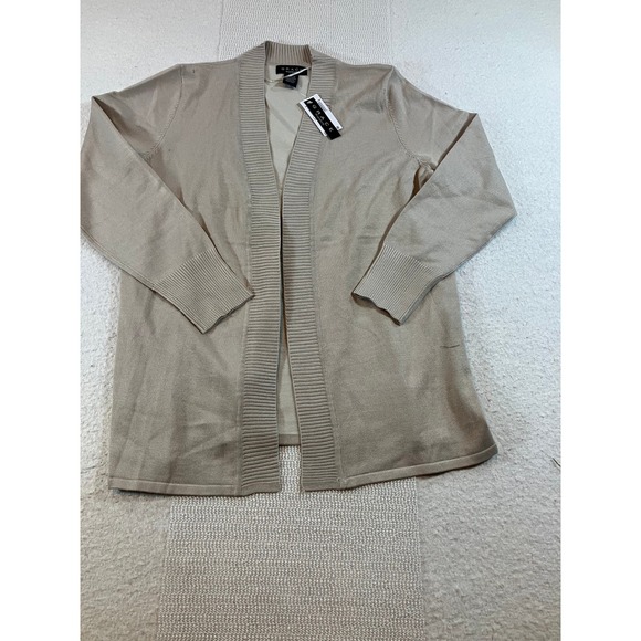 Grace Sweaters - Grace NWT Women Tan Beige Open Front Cardigan Sweater Long Sleeve Size M NWT